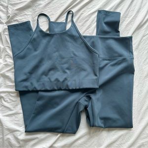 Girlfriend Collective Luxe Set in Lago Color